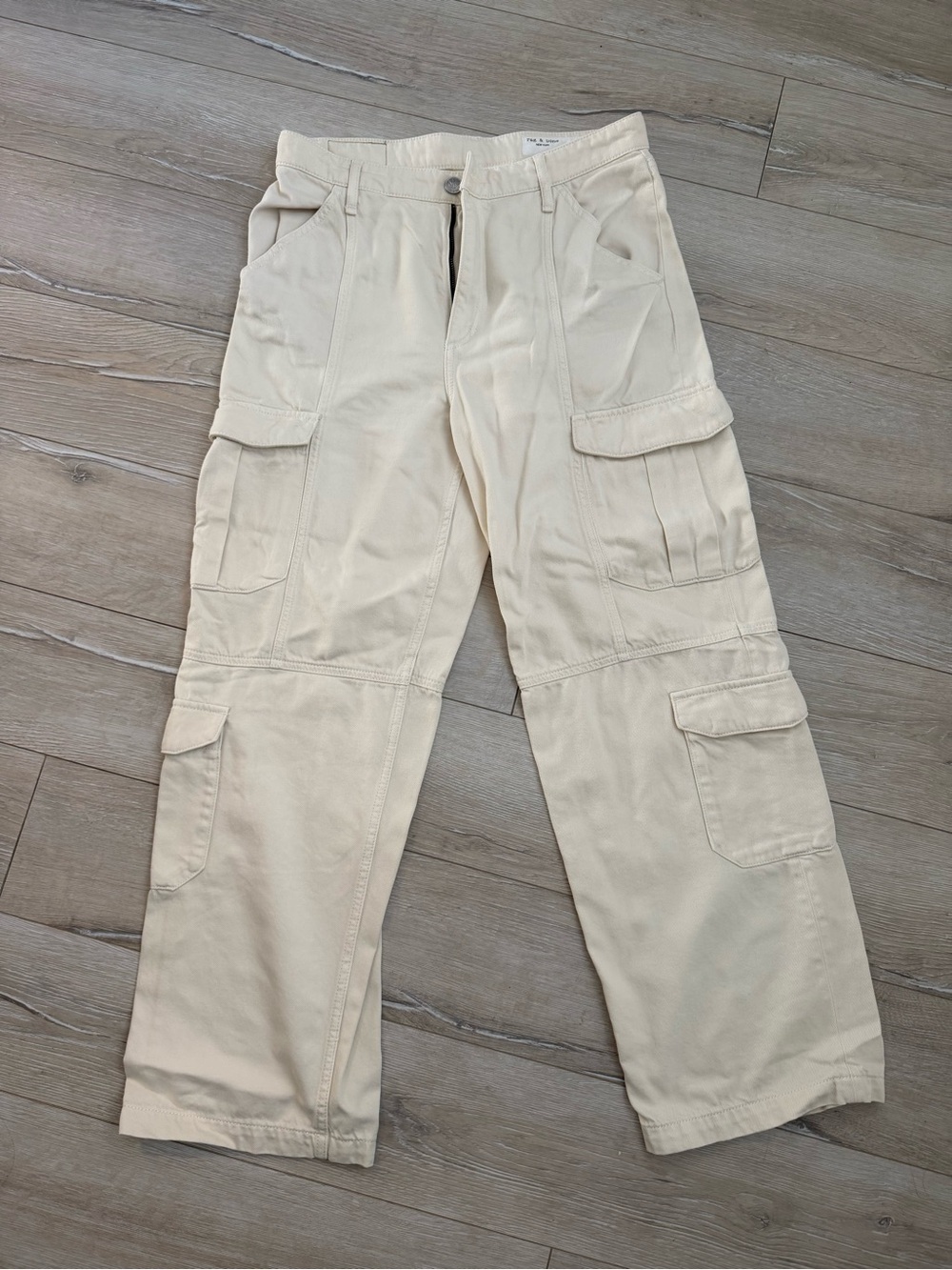 Rag & Bone Cargo Pants in Cream